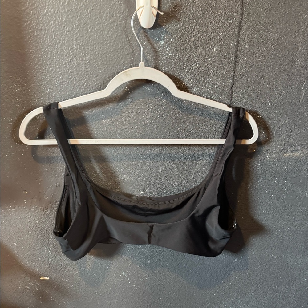Aerie Black Scoop Neck Bikini Top - Picture 2 of 3
